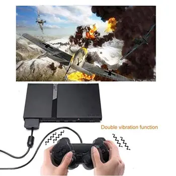 Wired Controller mäng draiverid Sony PS2 Playstation2 Dual Shock Konsooli Video Mängu Juhtnuppu mäng draiverid Pikk Kaabel Joypad dropship 4