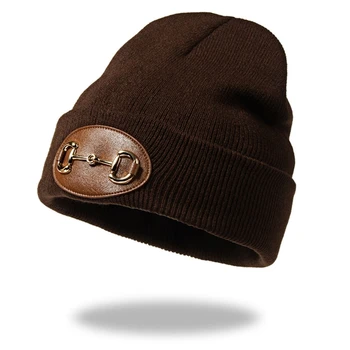 Silmkoelised Beanie Müts Metallist Pandla Decor Soe Külmutamine Talvel Talvel Kõrva Kaitse 4