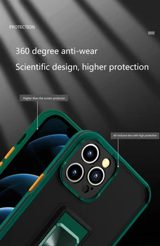 Põrutuskindel Armor Telefon Case For Samsung Galaxy A02 A02S A03S A11 M11 A10S A20S A01 M01 A03 Core Magnet Jalg PC tagakaas 4