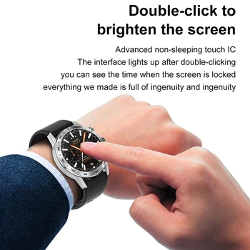 Uus Juhtmevaba Laadimise Bluetooth Kõne 454*454 Full HD Ekraan Smart Watch EKG PPG Pöörlevad Nuppu Smartwatch Meeste Pikk Aku 4