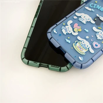 Sanrio Cinnamoroll Pochacco Helendav Telefon Juhtudel iPhone 13 12 11 Pro Max XR, XS MAX X Y2k Tüdruk Põrutuskindel Pehme Koorega Fundas 5