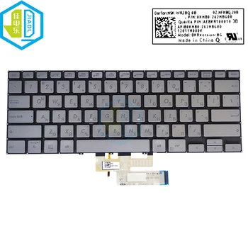 Bulgaaria Sülearvuti klaviatuuri taustvalgustus BG sülearvuti klaviatuurid silver ASUS ZenBook Klapp 14 UX462 UX462FA UX462DA 0KNB0-262NB600 5