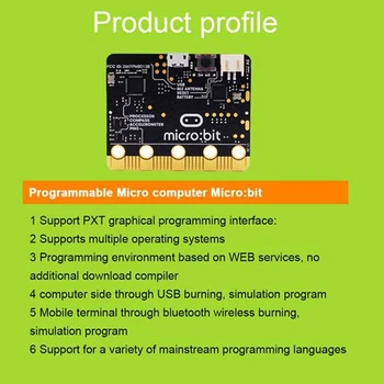 Microbit V1.5 MINGE Starter Kit Uue Versiooni Programmeeritav Õppe Arendamise Juhatuse DIY 5