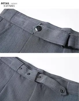 Plisseeritud Ametliku Ülikond Püksid Meestele Pahkluu Pikkus Suvel Slim Fit Korea Kleit Püksid Meeste Vöö Äri Püksid Mees 2022 5