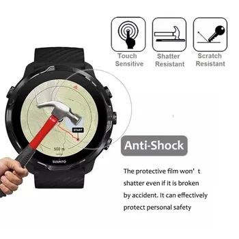 VSKEY 3TK Smart Watch Screen Protector for Suunto 3 Fitness Anti-Scratch Ring Karastatud Klaasist kaitsekile 5