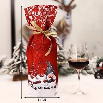 Santa Claus veinipudeli Kate jõulukaunistused Kodu 2020. Aasta Jõulud ladustamine Kingitus Navidad uusaasta Decor 2021 5