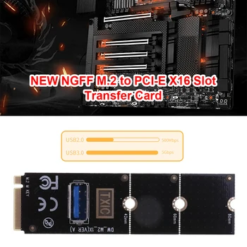 5Gbps M. 2 PCI-E X16 USB 3.0 Üleandmise Kaart 5Gbps Üleandmise Kaart 5Gbps Adapter Converter koos Kruvikeeraja 5