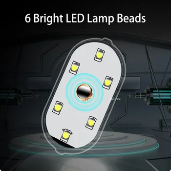 Juhtmeta Led Interior light LED Lamp Magnet Auto Lae Lamp Lugemine Kerge Auto Kaunistused Katuse Magnet Salongi Valgustus 5