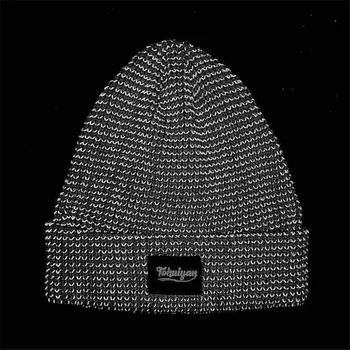 2022 Uus-Reflective Beanie Müts Naiste Skullies Sügis-Talvel Kork Mood Naiste Müts Soojad Mütsid Brändi Kootud Mütsid Meestele Gorro 5