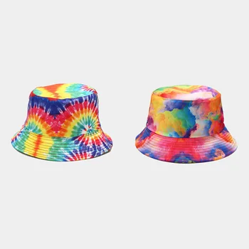 3D Värvi Tähine Prindi Mehed Kopp Müts Kaks Pool Kanda Sunhat Naiste Väljas Travel Beach Mütsid Kalurite Mütsid Unisex Hip-Hop Naine Kork 5