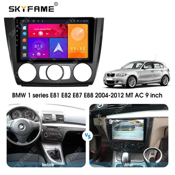 SKYFAME Auto Sidekirmega Raami Adapter Canbus Kasti Dekooder BMW 1-Seeria E81 E82 E87 E88 Android Raadio Kriips Panel Frame Kit 5