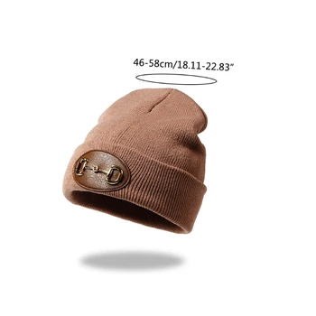 Silmkoelised Beanie Müts Metallist Pandla Decor Soe Külmutamine Talvel Talvel Kõrva Kaitse 5
