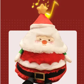 Uus Jõuluvana, Piparkoogid Mees Viskamine Padi Võib Helendav Laulu Elektrilised Müts Häid Jõule, Armas, Plüüš-Mänguasi Jõulud Kingitus 5
